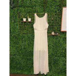 White Sheer Maxi Dress